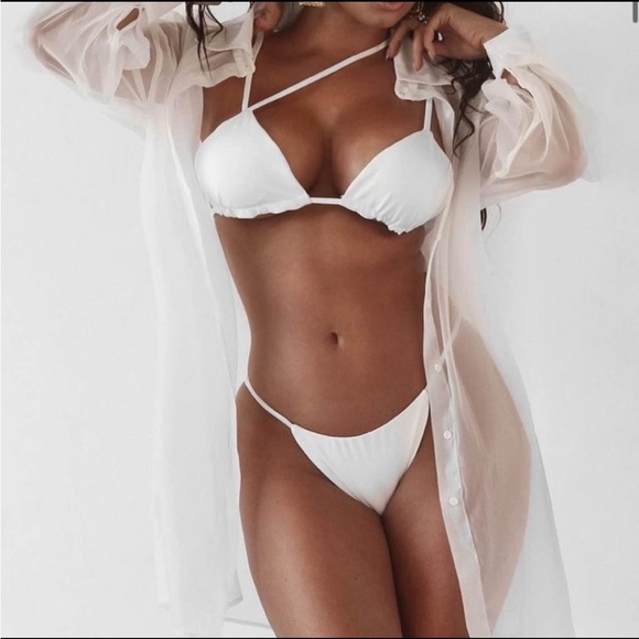 JLuxLabel Sheer Blake Blouse/Bikini Cover up - Picture 4 of 6